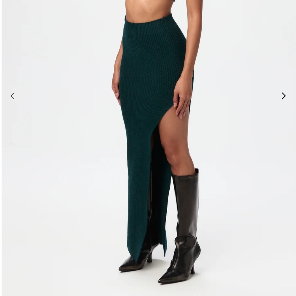 Nordstrom Deep Teal Maxi Skirt